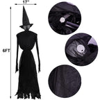 winemana 3 Pack Halloween Decorations Outdoor Halloween Witches Decor, 6FT