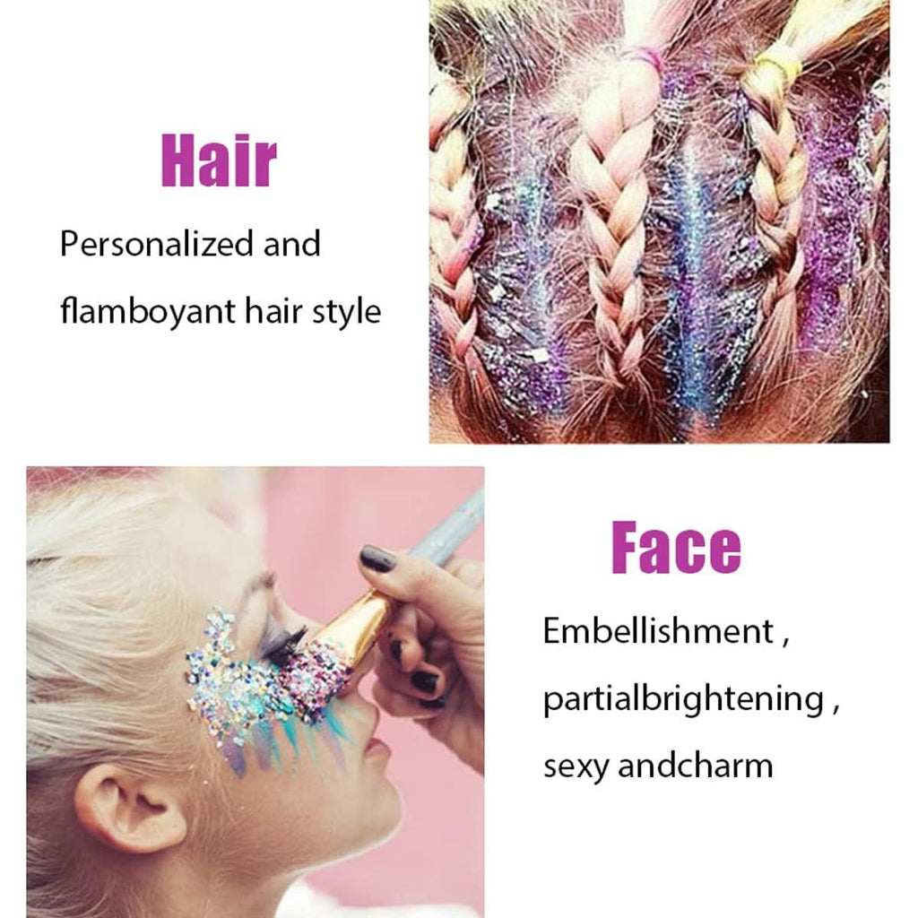 Buy now MEICOLY Pink and Clear White Face Body Glitter Set,Pink Face Glitter Gel,Singer Concerts Festival Rave Accessories,Glitter Face Paint for Women Kids,Mermaid Glitter Makeup,Body Glitter for Women at indiglob india