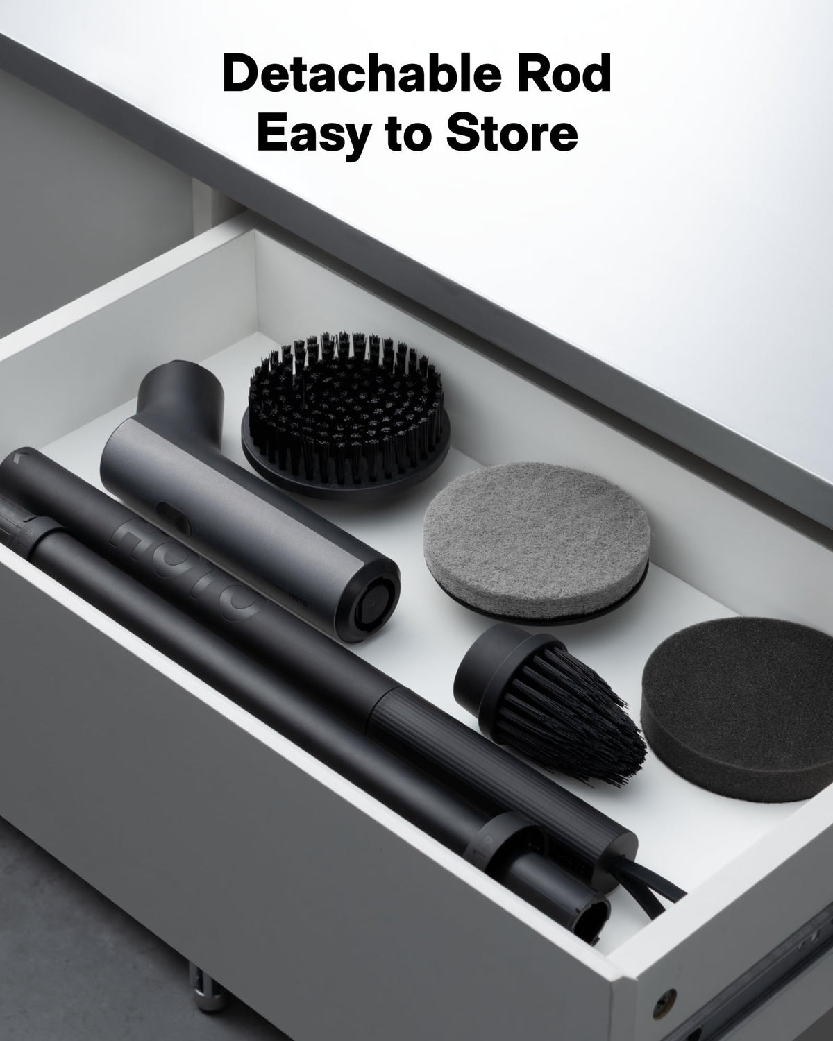 HOTO Swift™ Easycare Cordless Electric Spin Scrubber, for Bathroom, Tile