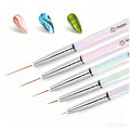 Beetles Gel Polish Nail Art Liner Brushes 5Pcs Painting Art Design Pen Set | Diamond Application Rhinestone Handle Dotting Drawing Sizes 5 7 9 11 20mm Nail Design Gift for Women