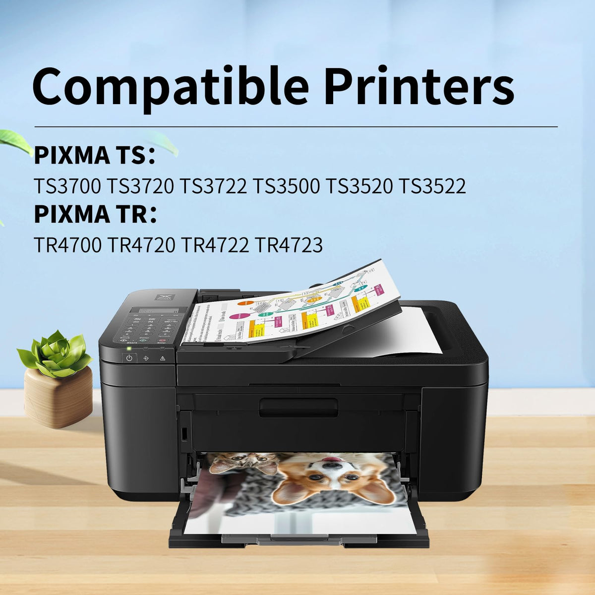 275XL 276XL Ink Cartridge Combo Pack Replacement for Canon 275xl and 276xl Ink cartridges for Pixma TR4720 TS3522 TS3520 TS3720 TS3722 TS3500 TR4722 TR4723 TR4700 High Yield (1Black/1Color)