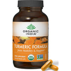 ORGANIC INDIA Turmeric Curcumin with Black Pepper - Organic Turmeric Supplement and Curcumin Supplement, Turmeric Capsules, Joint Support & Immune System Support, Whole Root, Trikatu - 180 Capsules