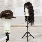 Wig Head Stand Mannequin Head for Wigs with Wig caps T Pins C Bristle Brush