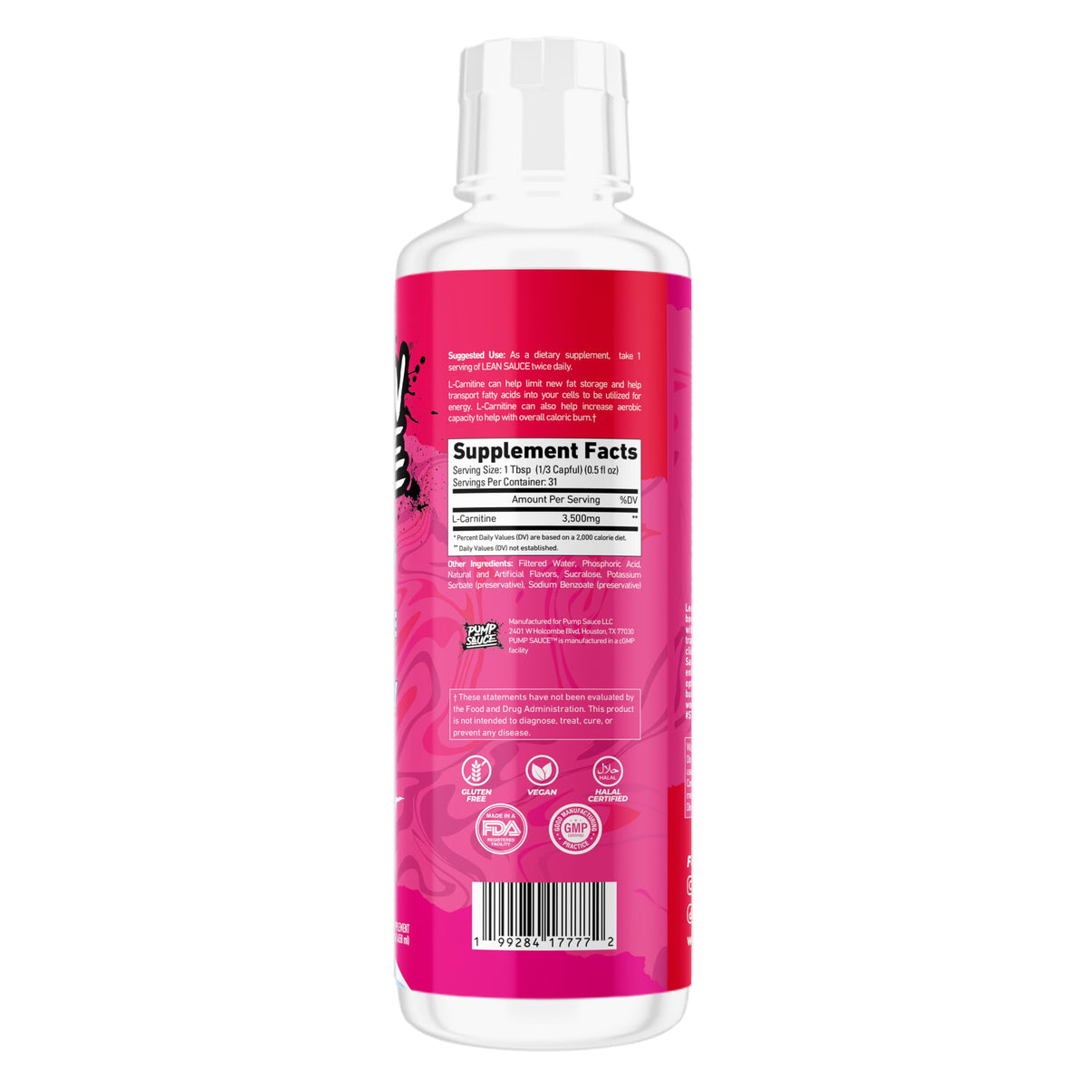 Lean Sauce L-Carnitine Liquid 3500mg - Watermelon Ice