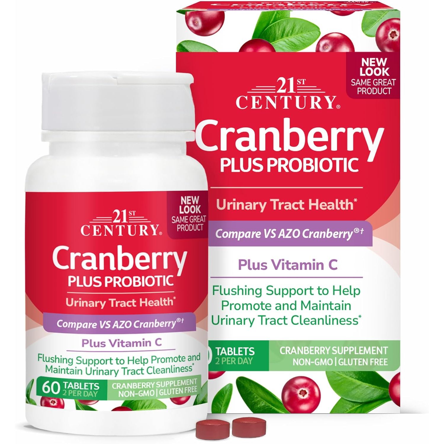 Buy now 21st Century Cranberry Plus Probiotic Tablets, 60 Count at indiglob india