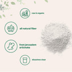 Micro Ingredients Organic Inulin FOS Fiber Powder, 2.2 lbs | Quick Water-Soluble Prebiotic | Natural Fiber for Smoothies & Drinks | Vegan Friendly, Dissolves Clear