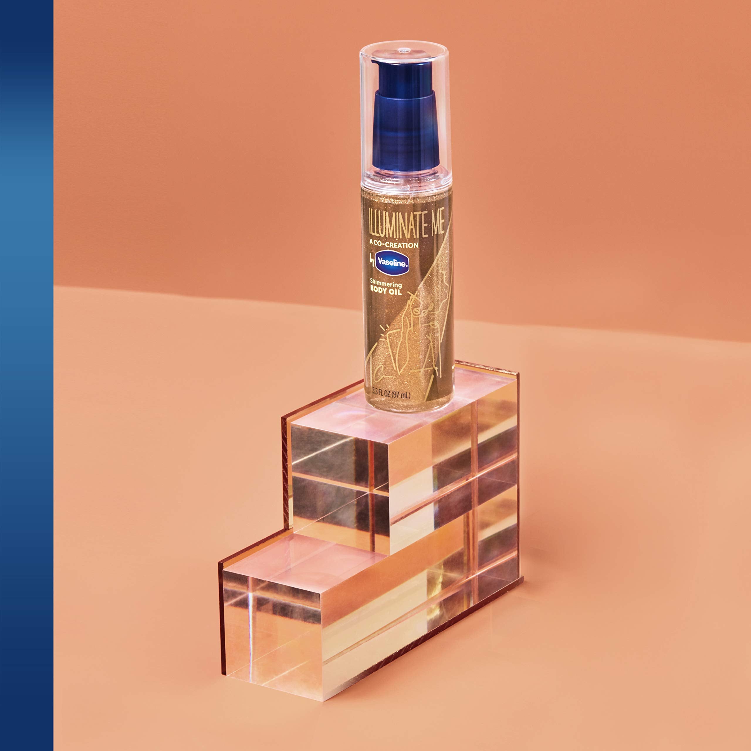 Vaseline Illuminate Me Shimmering Body Oil Created for Melanin Rich Skin, Illuminates Skin with Finishing Touch of Shimmer for Glowing Skin 3.3 oz | Illuminates Skin with Finishing Touch of Shimmer For Glowing, Moisturized Skin
