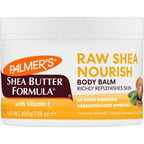 Palmer's Shea Butter Formula Raw African Shea Butter Balm, Nourishing Body Moisturizer for Rough, Dry Skin, 7.25 Ounces (Pack of 6)