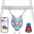 Male Masturbator Sex Toys for Men - Wearable Penis Training Vibrator with 9 Speeds & AI Smart APP Control, Vibrating Male Sex Toys Strokers Glans Trainer for Hands Free, Adult Toys & Games
