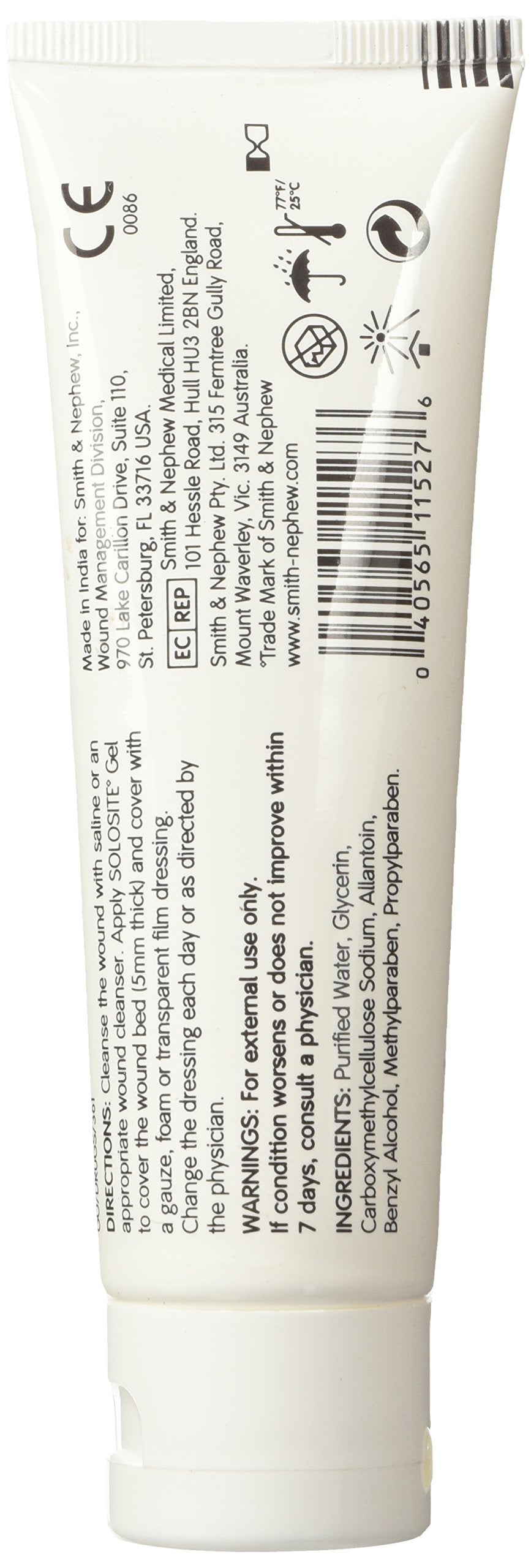 Buy now SoloSite Wound Gel 3 oz Tube QTY: 1 at indiglob india