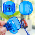 Hxezoc 12 Pack Toothbrush Covers Toothbrush Holders Travel Toothbrush Protector Cap Plastic Protective Portable Clip for Bathroom, Household Travel, Camping, School, Business