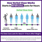 Herbal Clean Qcarbo32 Same Day Detox Cleanse Drink (32 fl oz) - Grape Flavor Full Body Cleanse* Detox Drink for Moderate Toxin Level*, Vitamin B2 and Vitamin B12 for Men & Women