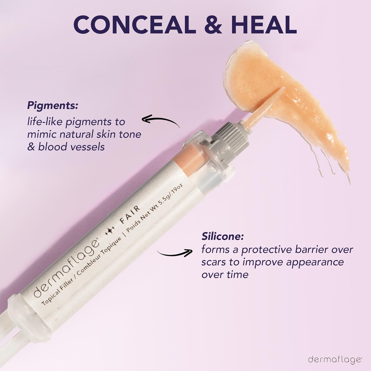 Buy now Dermaflage Scar Filler Kit - Medium - Deep Scar Cover and Waterproof Concealer for Acne Scars Wrinkles, and Ice Pick Scars Makeup, 1 mo supply at indiglob india