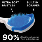Buy now DenTek Orabrush Tongue Scraper, Gentle Tongue Cleaner Brush for Fresh Breath, 2 Count at indiglob india