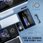 iO CLEAN Eyeglass Cleaner Spray, Glasses Cleaning Kit, 2 Bottles, 2 Cloths