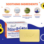 Mite Treatment for Humans, Sulfur Soap by Mite-B-Gone - 2 Pack, 5 oz Bars