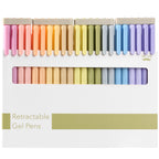 Mr. Pen- Retractable Gel Pens, 22 Pack, Black Ink, Mild Pastel Barrel