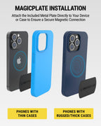 Buy now Scosche MAGDMB MagicMount Magnetic Phone Mount for Car, Dashboard Cell Phone Holder with 360Â° Adjustable Magnet Head, Universal Phone Stand for Car Compatible with iPhone, Samsung, and All Devices at indiglob india