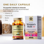 Solgar One Daily Women's Multi 50+ Multivitamin, 60 Vegan Capsules