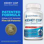 KIDNEY C.O.P. Calcium Oxalate Kidney Stone Support Supplement 3 Pack | Urologist Recommended, 99% Calcium Oxalate Inhibition, 5X Stronger Than Chanca Piedra, Patented Formula, 90-day supply