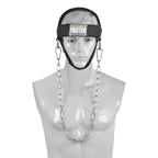 Neck Harness with Heavy-Duty Chain - Adjustable Head and Chin Straps for Neck Strength and Pain Relief