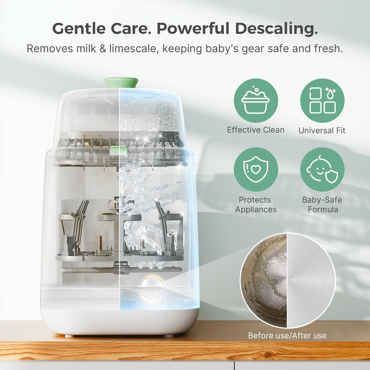 Momcozy Official Descaling Tablets Bottle Washers, 30 Tablets