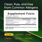 NatureBell Hyaluronic Acid 250mg - 240 Capsules - 250mg Hyaluronic Acid for Skin* - 5000mcg Biotin for Hair Growth* - 25 mg Vitamin C - Supports Bone, Eye & Joint Health*
