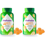 Vitafusion Power C Vitamin Gummies | 500mg | 92 Gummy Vitamins | for Adult Women & Men | Extra Strength | Tropical Citrus Flavor | Gluten and Dairy-Free Supplement
