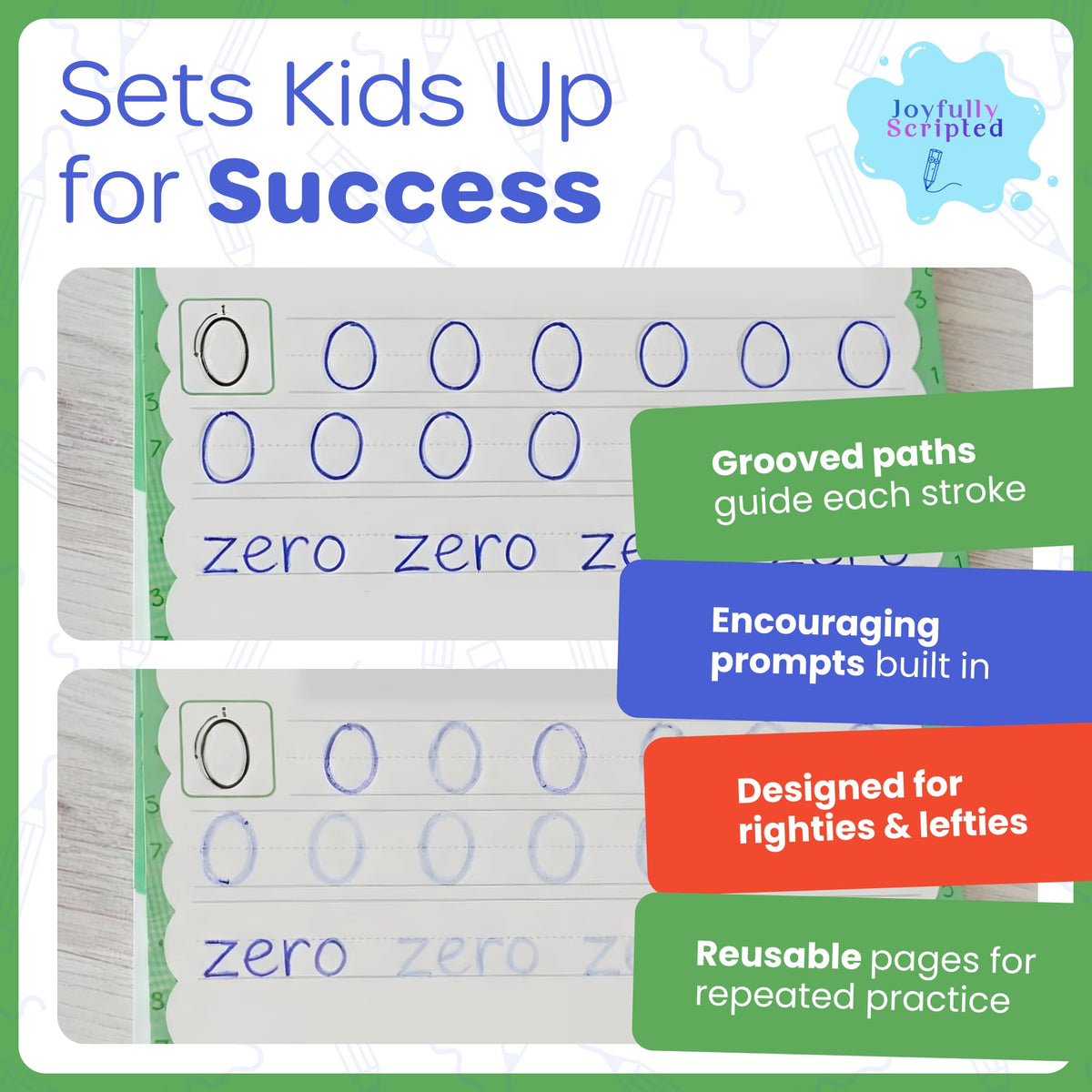 Reusable Grooved Handwriting Practice Books for Kids