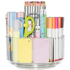 JIKIOU 430pcs Acrylic Pencil Holder Marker Organizer 360-Degree Rotating
