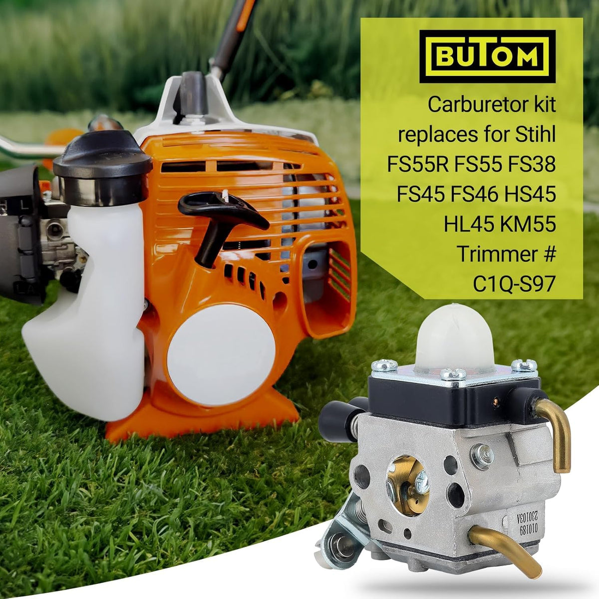 HS45 FS55R Carburetor for Stihl FS45 FS38 KM55R FS55RC Hedge Trimmer