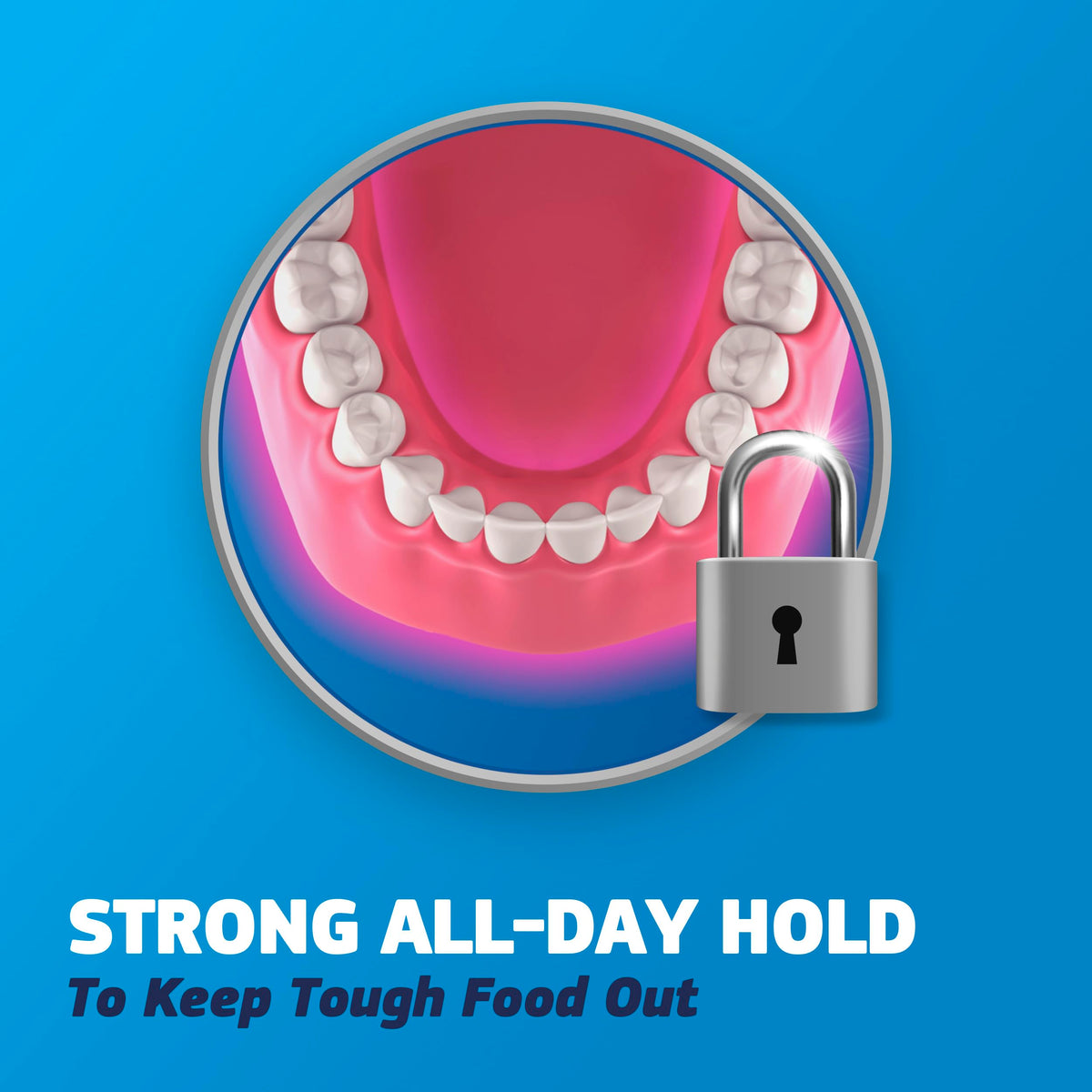 Fixodent Complete Denture Adhesive Cream, Original, 2.4 oz (3-Pack) – Strong False Teeth Glue, Secure Dental Adhesive for Full and Partial Plates, Packaging May Vary