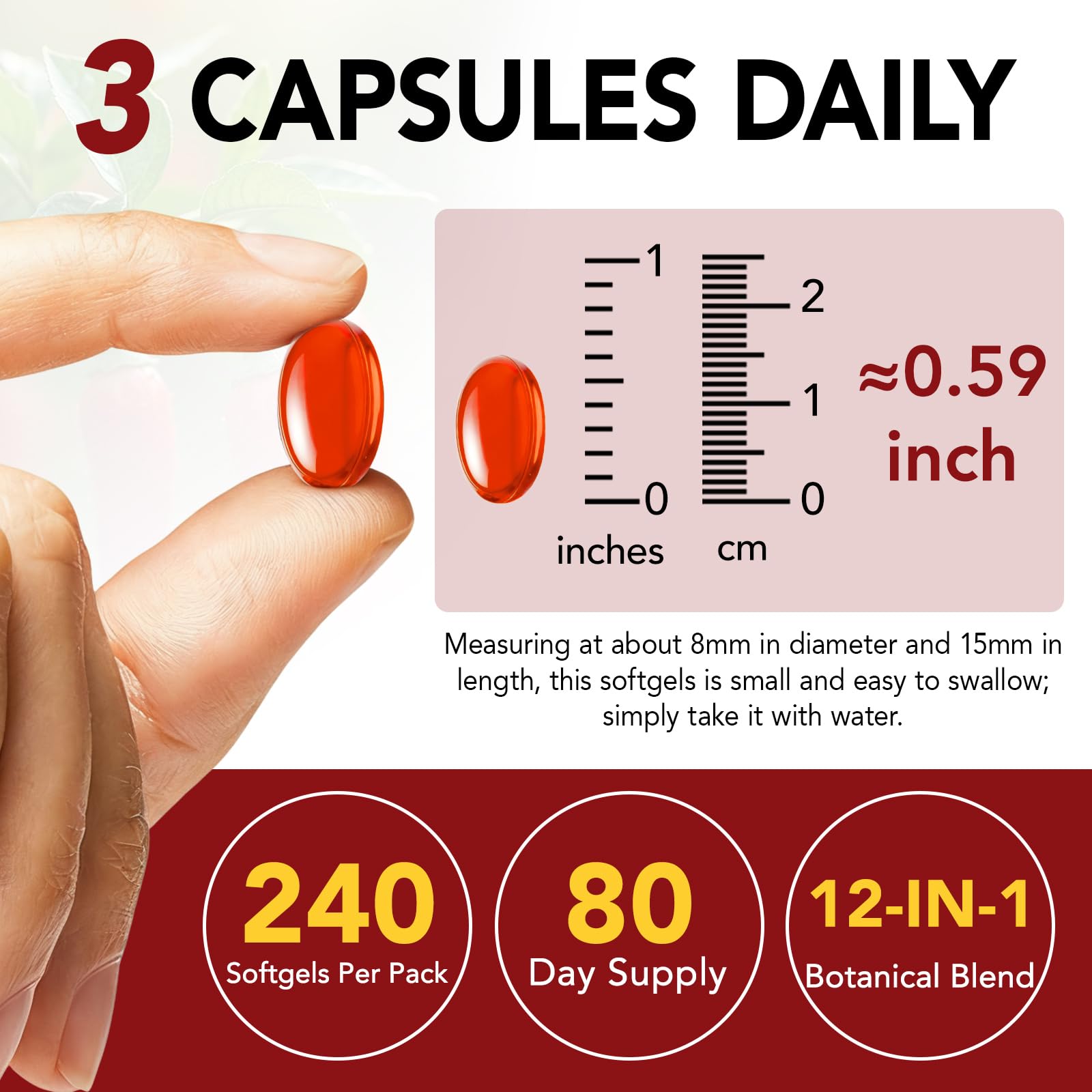 FANSHI Cayenne Pepper Softgels Supplement, 2 PCS, 240 Capsules | 12-in-1 Serving with Vitamins D3, K2 & E, Supports Healthy Circulation & Daily Energy, Features Hawthorn, Beetroot & Turmeric