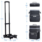 SDLINR Collapsible Cooler with Wheels, Rolling Cooler Bag for Beach Travel