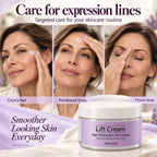 Cream for Women, Instant Face Lift Cream - 60ML, Advanced Anti-Wrinkle Firming Cream with Natural Anti-Aging Ingredients for All Skin Types