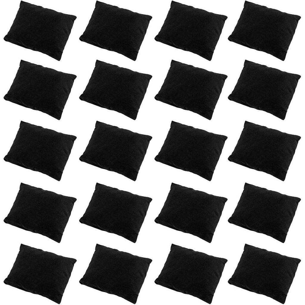 Buy now Watch Pillow, Velvet Watch Pillows for Box Bracelet Watch Pillow 20 Packs, Small Black Velvet Pillow 3.34'' x 2.95'', Jewelry Display Pillow Bracelet Bangle Cushions for Gift Box at indiglob india