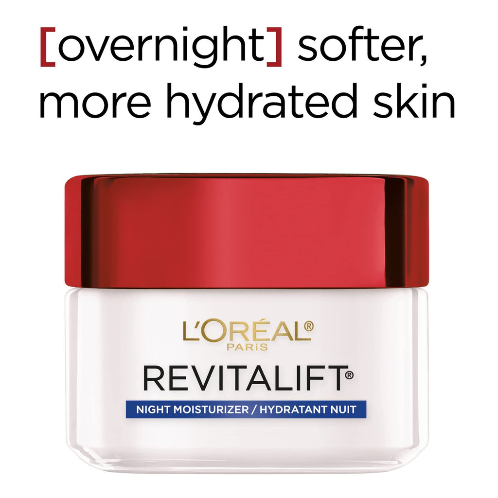 L'Oreal Paris Revitalift Anti-Wrinkle and Firming Face Night Cream, Pro Retinol 1.7 oz | Pro Retinol 1.7 oz