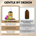 Lymphatic Drainage Drops for Bloat Relief & De-Puff - 2 Fl Oz | Cleavers, Stillingia Root, Prickly Ash Bark, Red Clover Flower | Herbal Liquid Formula for Healthy Flow & Circulation Support