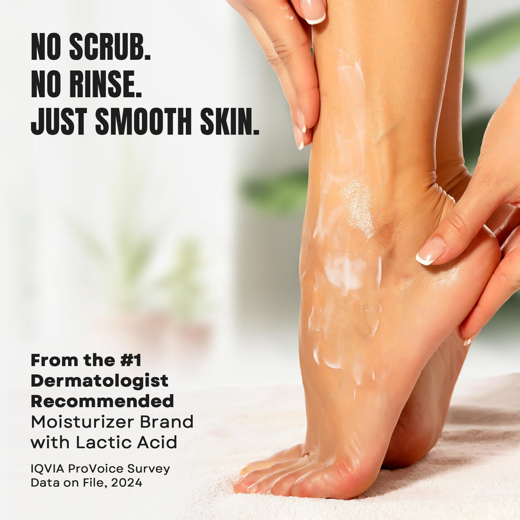 AmLactin Foot Repair Cream, 15% Lactic Acid for Cracked Heels, 3 oz | 15% lactic acid foot cream exfoliates, softens calluses and moisturizes dry, cracked heels and rough feet without scrubbing.