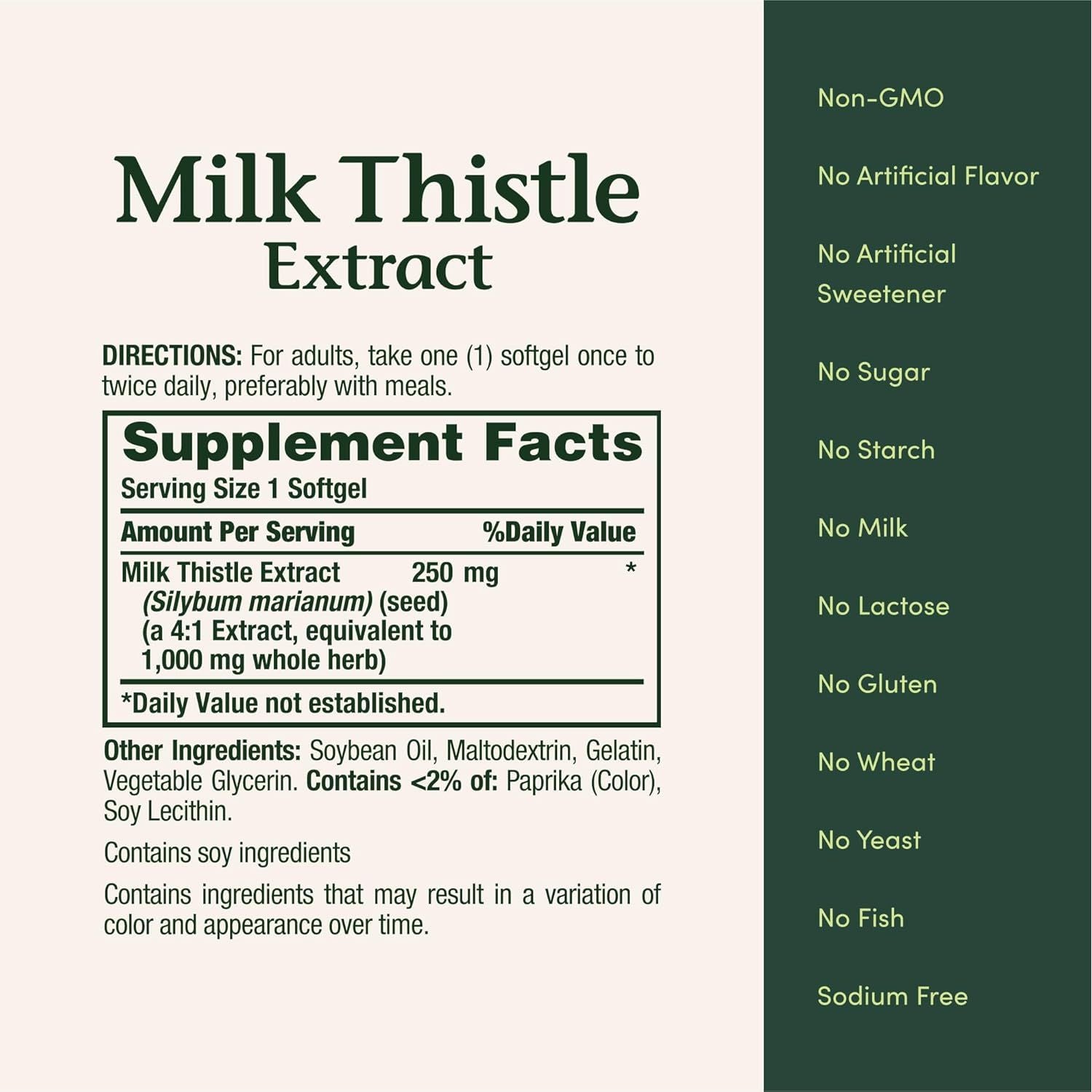 Buy now Nature's Bounty Milk Thistle 1000mg, Herbal Health Supplement, Daily Supplement, Gluten Free, Rapid Release Softgels, 50 Ct at indiglob india
