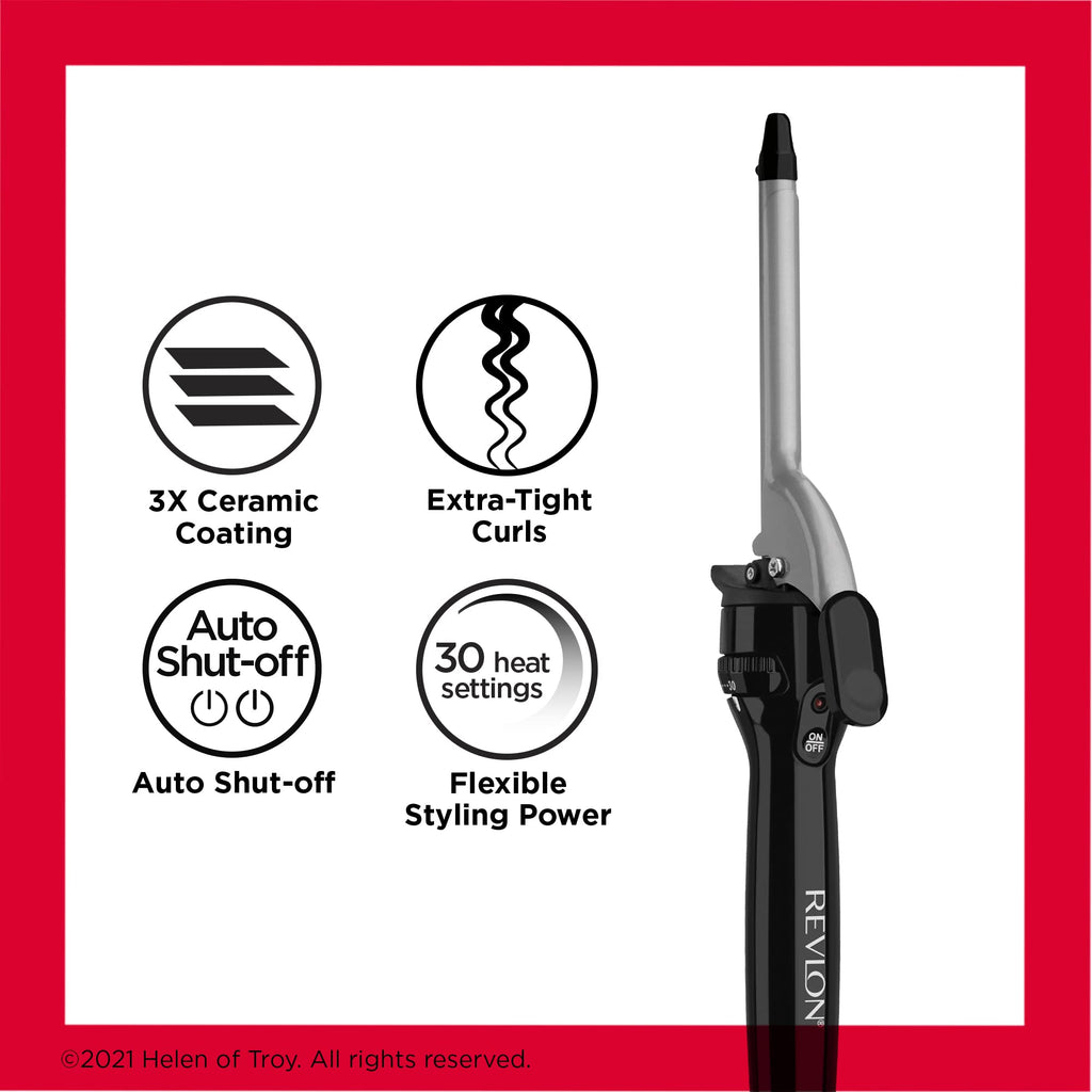 Buy now Revlon Perfect Heat Triple Ceramic Curling Iron | For Silky Smooth Spiral Curls (1/2 in) at indiglob india