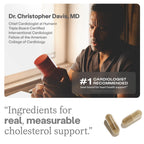 HumanN Cholesterol Health Daily Capsules, Lipid, & Liver Support, 60 Ct | Aged Black Garlic & Citrus Bergamot Extract, Clinically Studied Ingredients, Non-GMO, Once Daily, For Adults, Made in USA