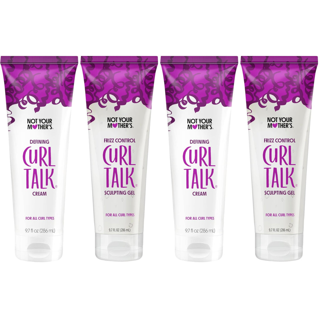 Not Your Mother's Curl Talk Frizz Control Sculpting Gel & Defining Cream - 6 fl oz Each - Tames Hair Frizz & Maximizes Definition - For All Curly Hair Types (Pack of 16)