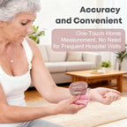 GUAEVER Wrist Blood Pressure Monitor, Rechargeable, Large LED Display, Pink