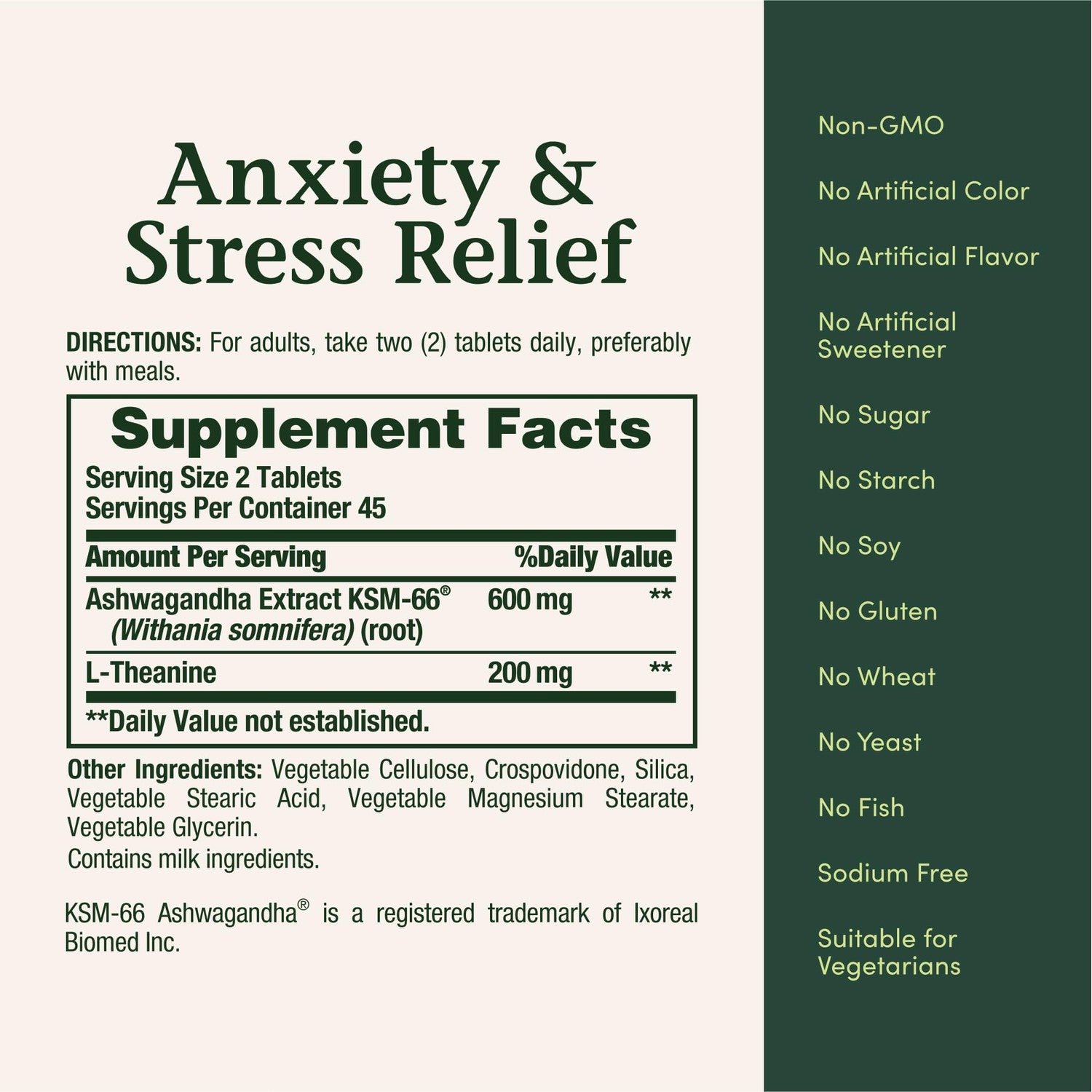 Nature's Bounty Stress Relief, Ashwagandha KSM-66, 90 Count
