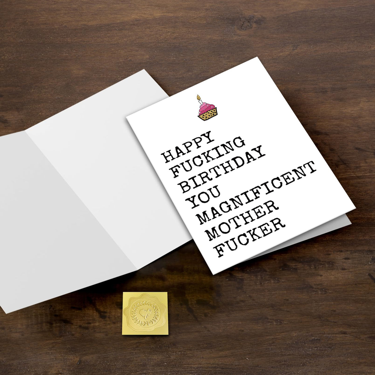 Rude Birthday Card for Men, Funny Birthday Card for Best Male Female Friend