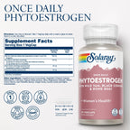 Buy now SOLARAY Once Daily Phytoestrogen - Phyto Estrogen Supplement for Women with Black Cohosh, Dong Quai, Wild Yam, Soy Isoflavones - Women's Health Support - 60-Day Guarantee, 30 Servings, 30 VegCaps at indiglob india