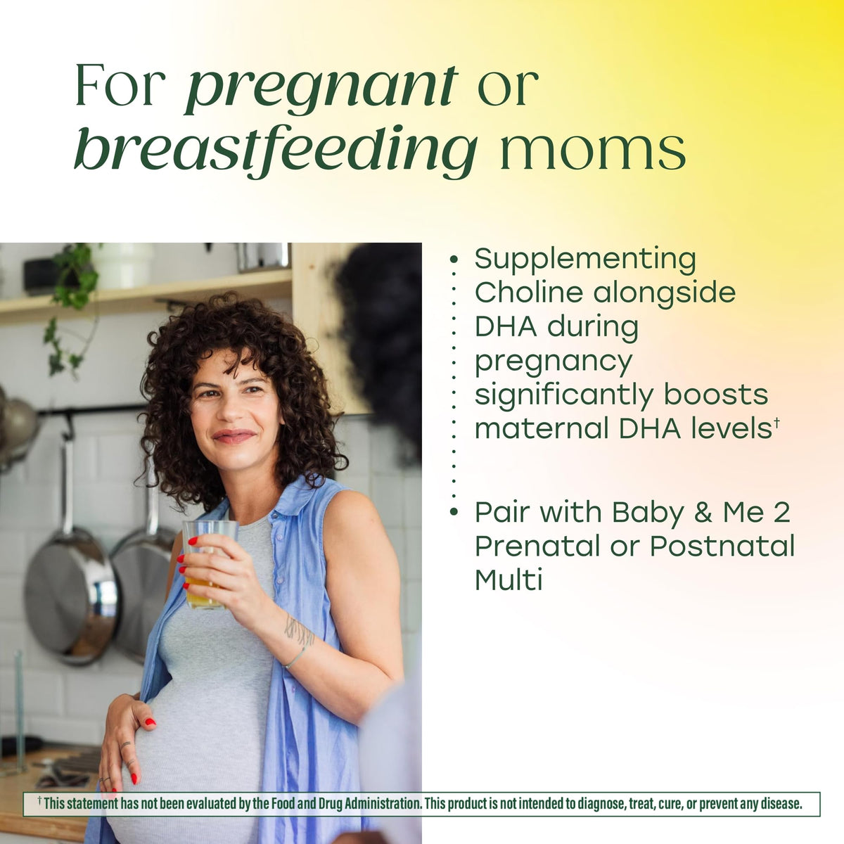 MegaFood Baby & Me 2 DHA & Choline Prenatal Vitamins, 60 Liquid Capsules
