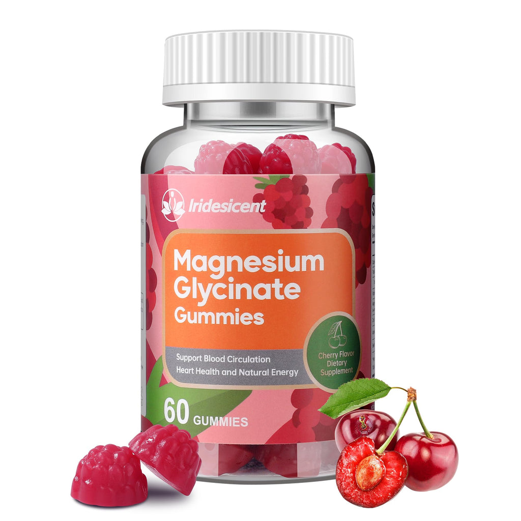600mg Magnesium Glycinate Gummies, 120 Count | Magnesium Glycinate & Citrate Blend with Ashwagandha & Zinc, Sugar Free Vegan Cherry Gummies, 60-Day Supply