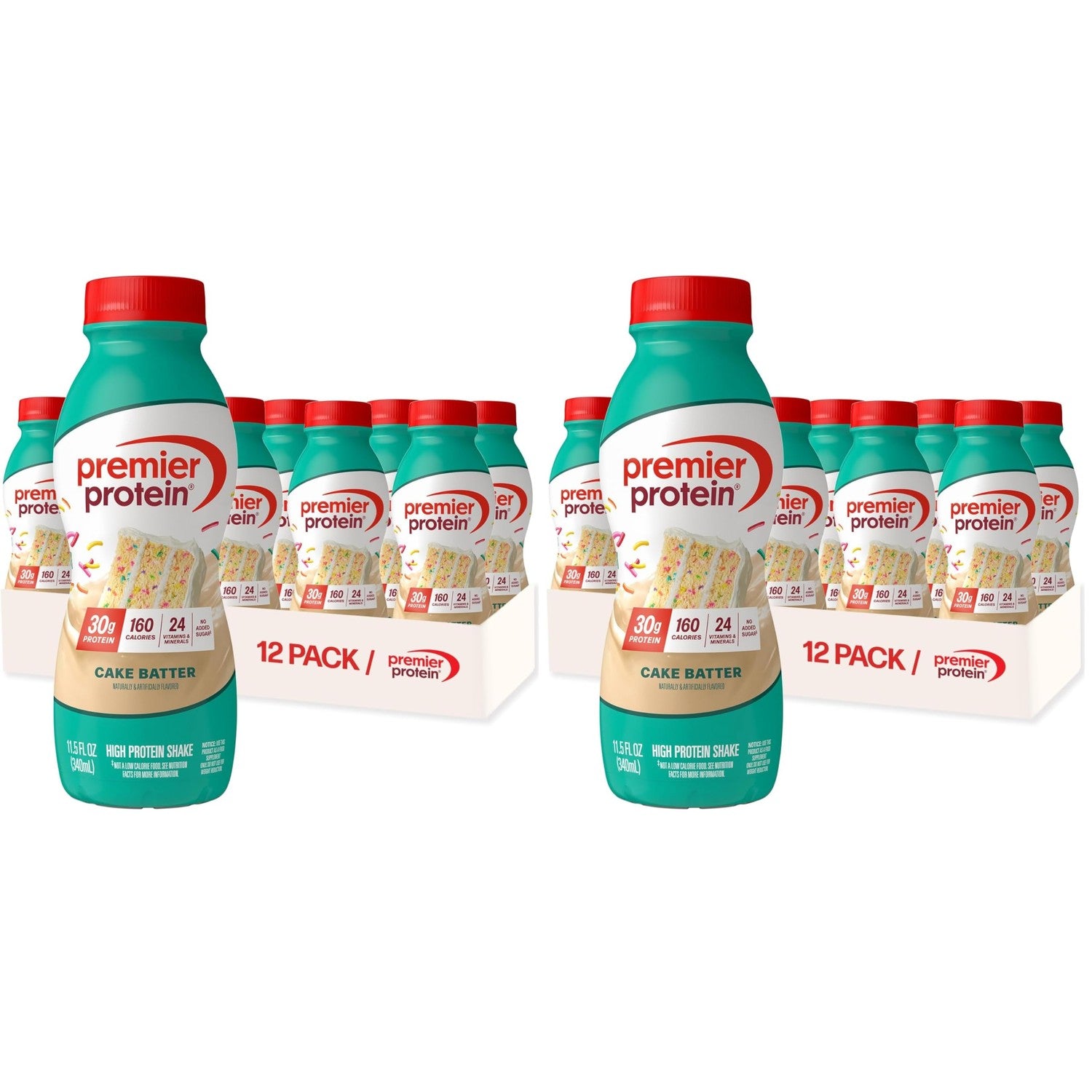 Buy now Premier Protein Shake, Peaches & Cream, 30g Protein, No Added Sugar, 24 Vitamins & Minerals to Support Immune Health, 11.5 fl oz, 12 Pack (Packaging May Vary) Cake Batter 11.5 Fl Oz (Pack of 24) at indiglob india